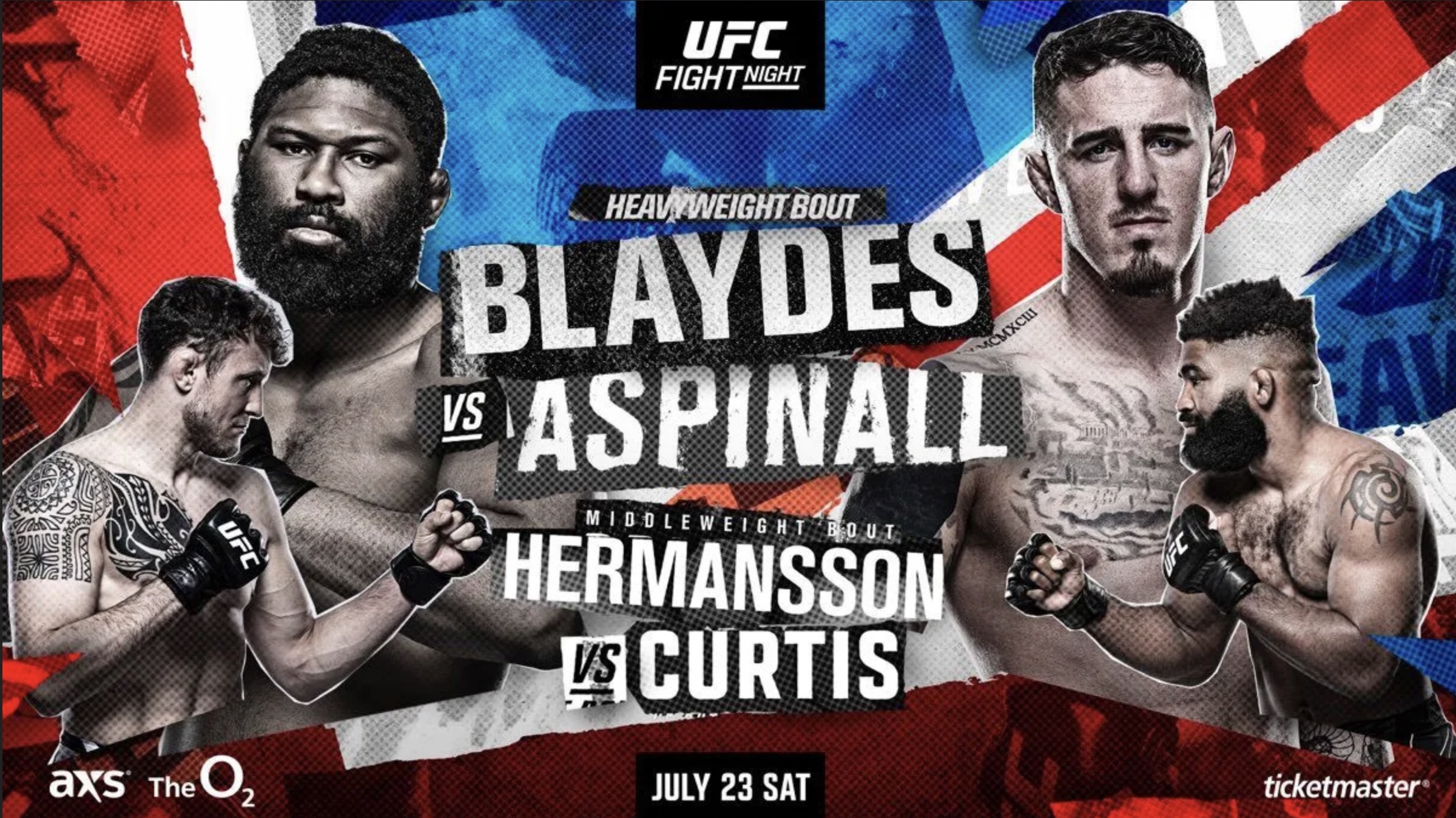 Blades vs Aspinal UFC London