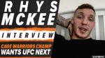 Rhys McKee Returns to UFC After Cage Warriors Success