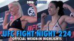 Exciting UFC Fight Night 224 Weigh-Ins: Surprises and Intense Face-Offs
