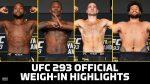 UFC 293 Weigh-In Results: Adesanya and Strickland On Point, Young Misses Weight
