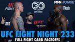 Exciting Bantamweight Bout Headlines UFC Fight Night 233