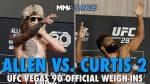 Exciting Weigh-Ins for UFC Fight Night 240: Allen vs Curtis