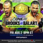 Jarred Brooks to Fight Gustavo Balart for ONE Interim Strawweight Title