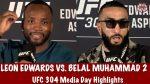 Intense UFC 304 Title Bout Drama: Edwards vs. Muhammad Rematch