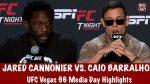 UFC Vegas 96: Cannonier vs. Borralho Weigh-In Results and Fight Preview